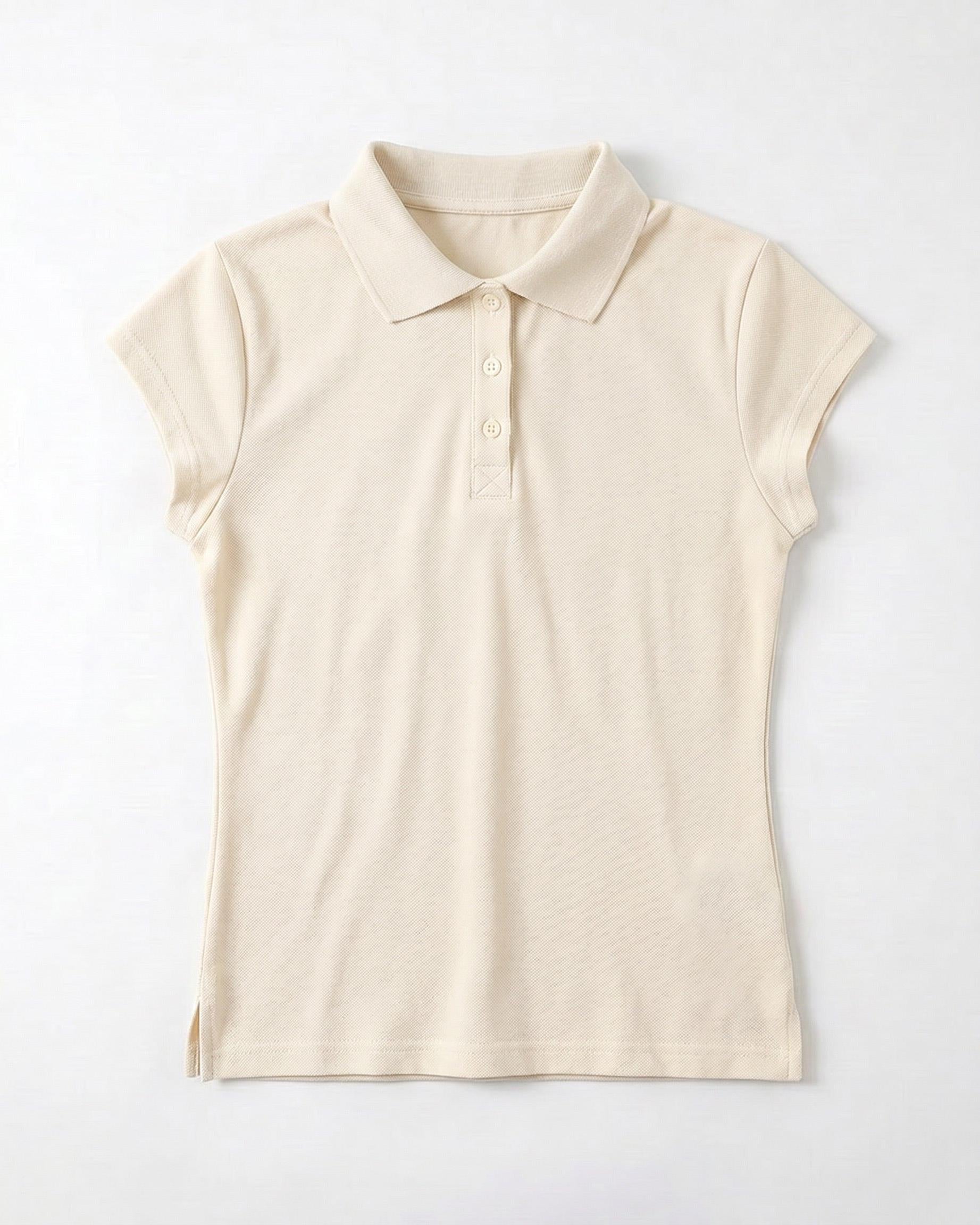 CILLE POLO TOP - BEIGE