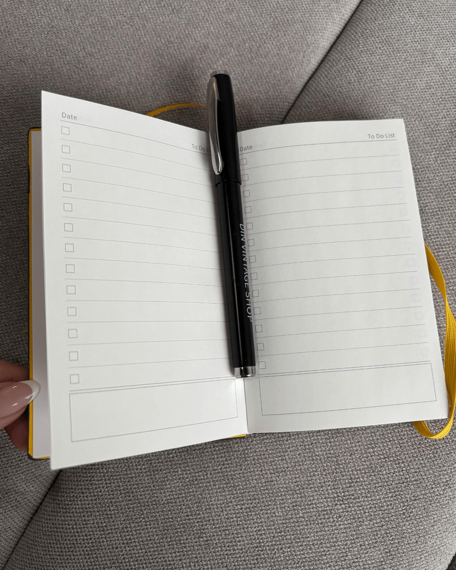 DINVINTAGESHOP PLANNER + PEN - GREEN