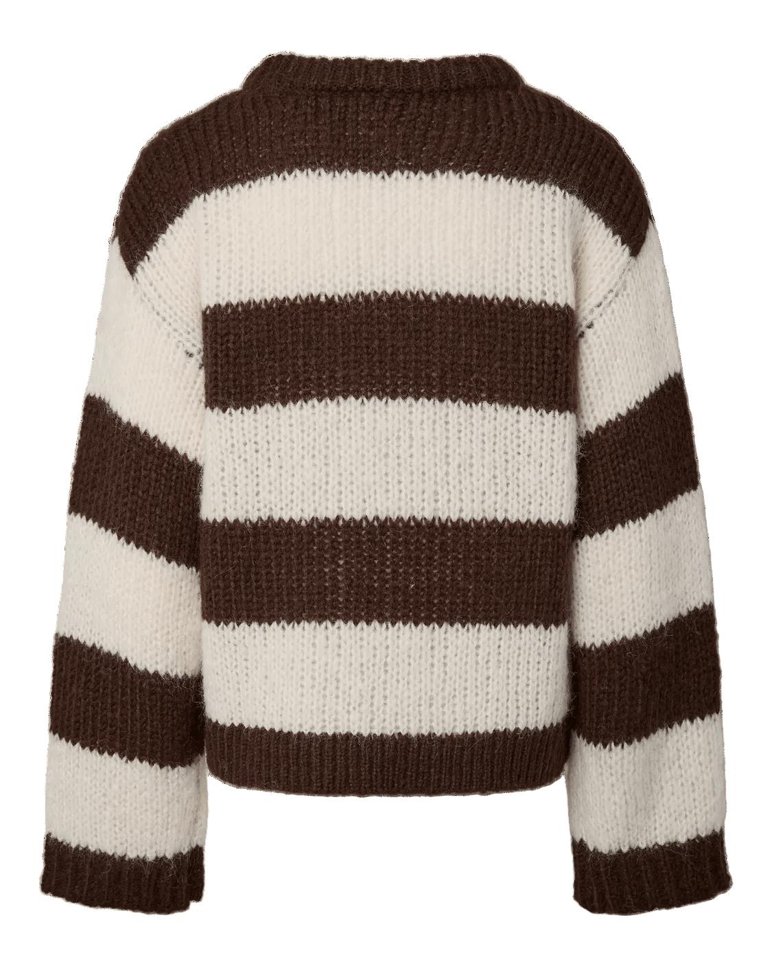 DORTHEA CHUNKY KNIT - HOT FUDGE/COCONUT MILK