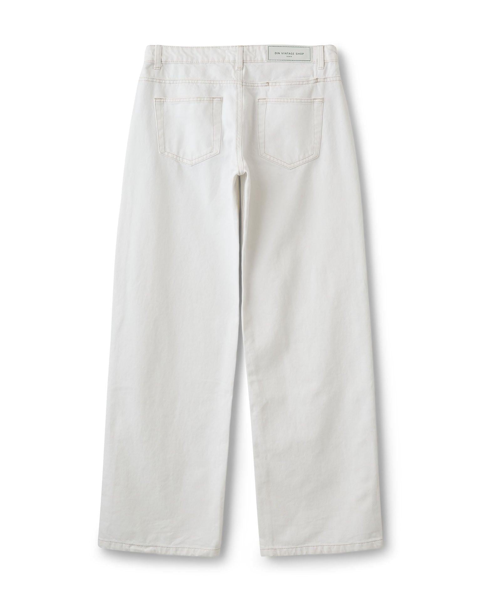 ESTHER JEANS - WHITE - Dinvintageshop
