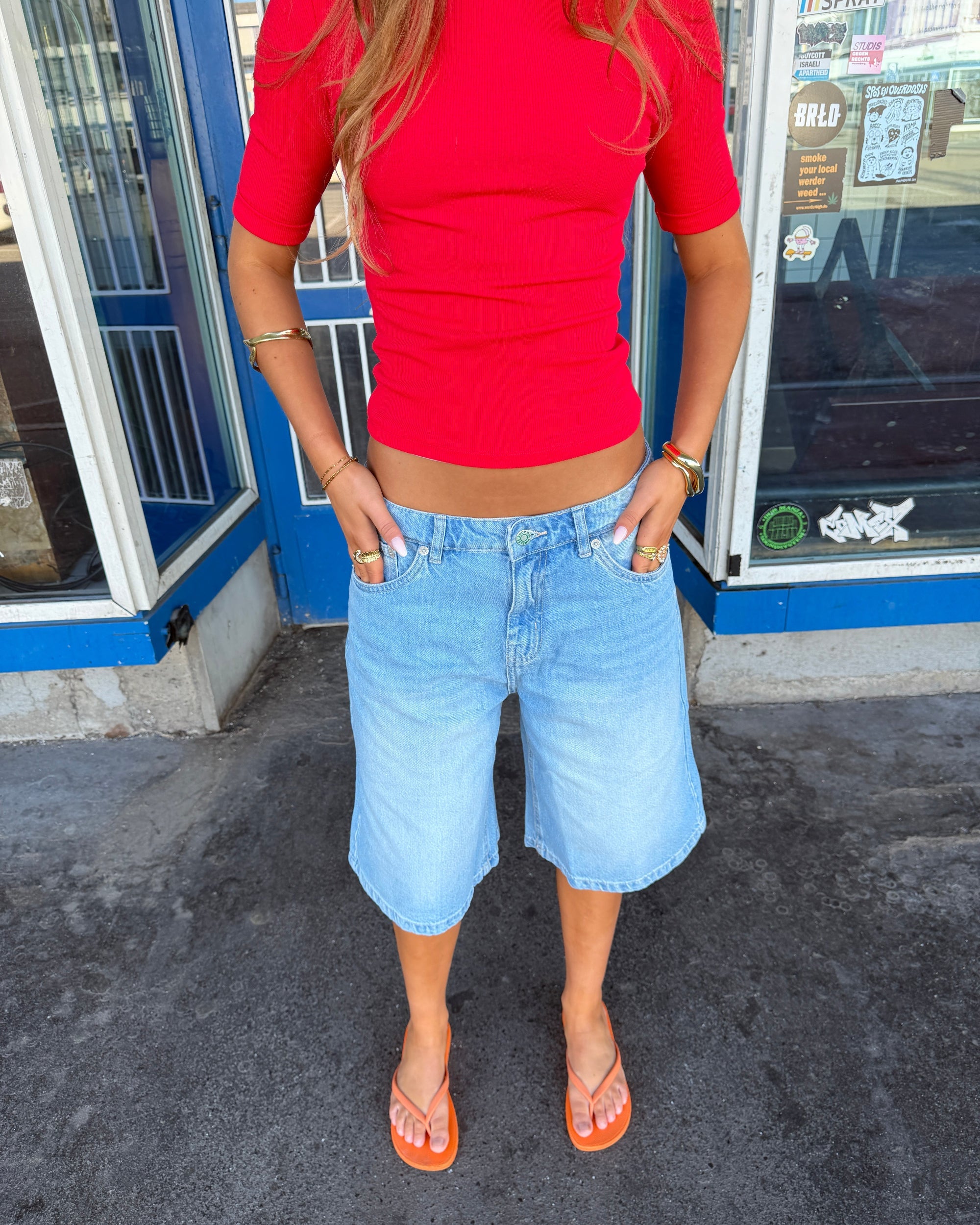 FRIDA JORTS - LIGHT BLUE