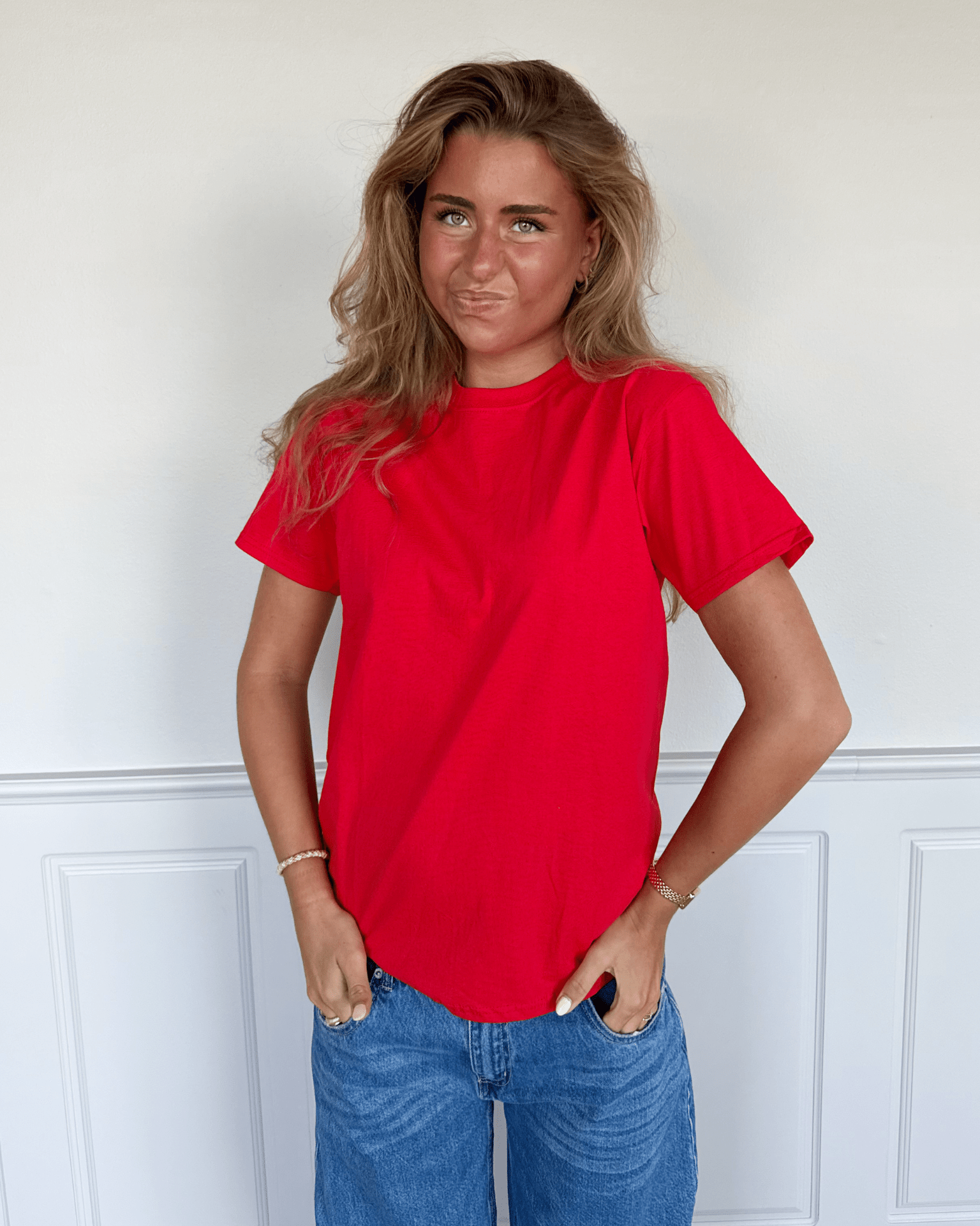 FRUIT T - SHIRT - RØD - Dinvintageshop