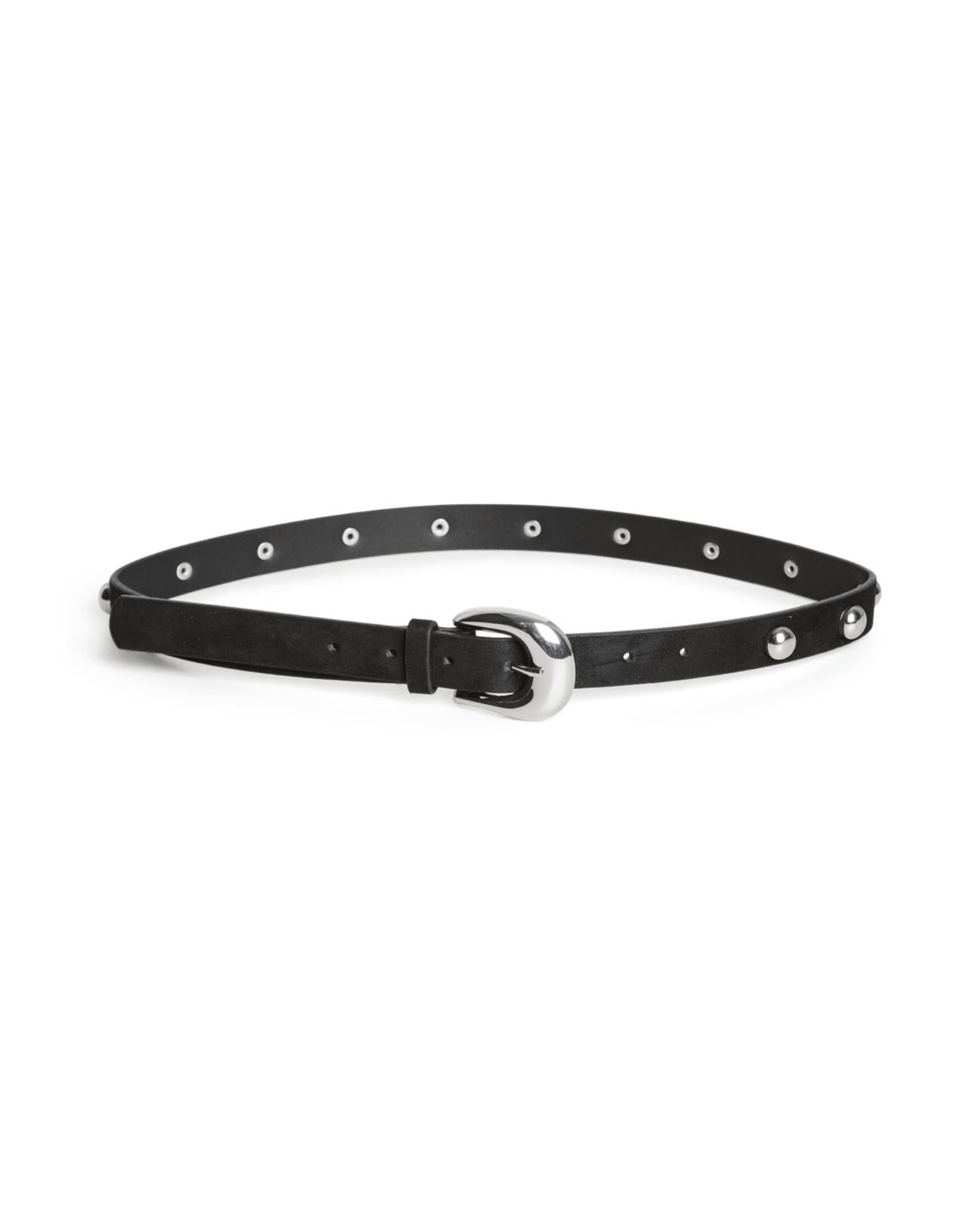 GESSICA NITTE BÆLTE - BLACK/SILVER