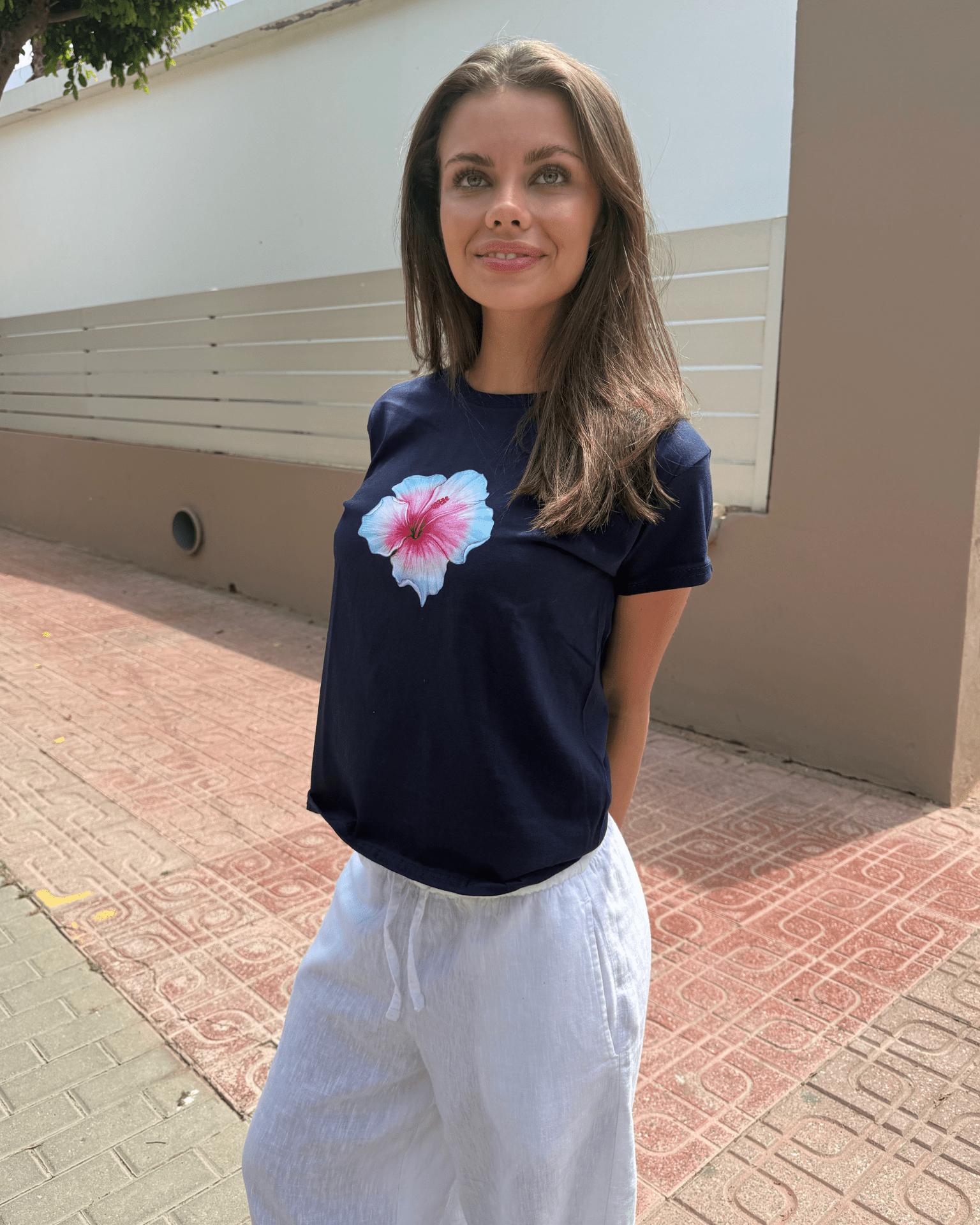 HAWAII (blue) BABY TEE - NAVY