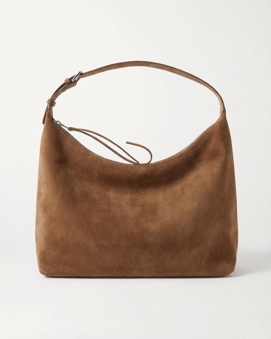 LEAH SUEDE BAG - TOBACCO