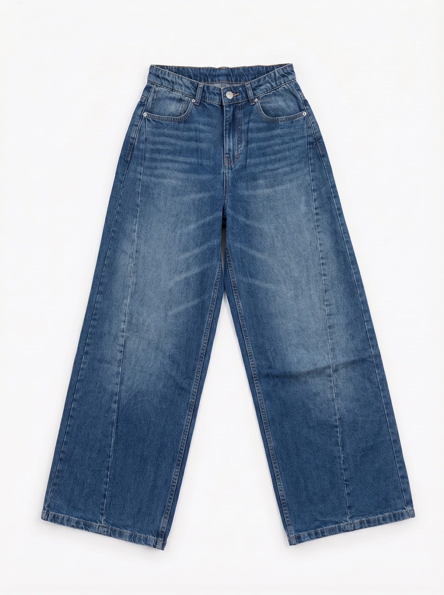 SILLE BAGGY JEANS - MID BLUE