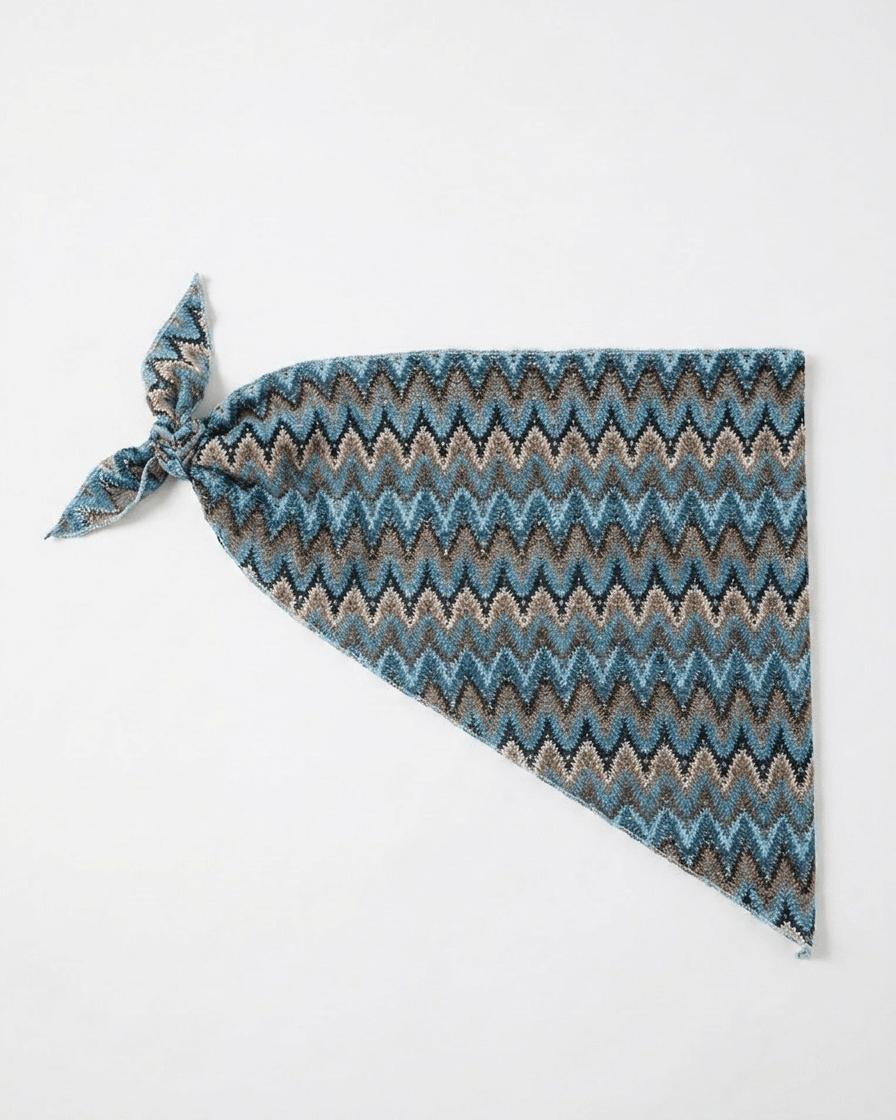 INA HIP SCARF - BLUE MIX