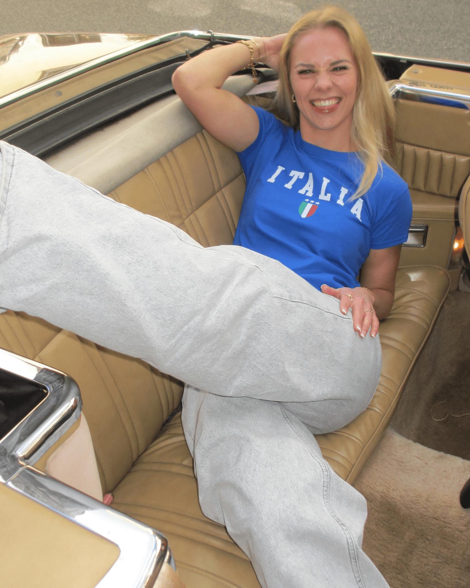 ITALIA, BABY TEE - BLUE