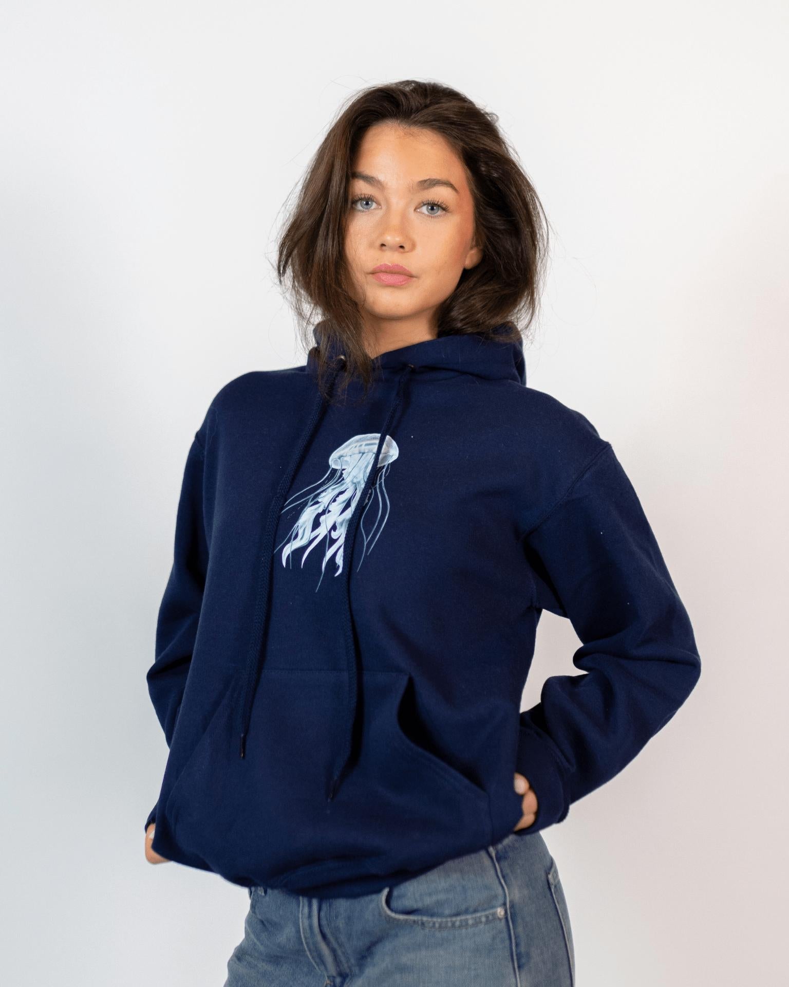 JELLYFISH HOODIE - NAVY