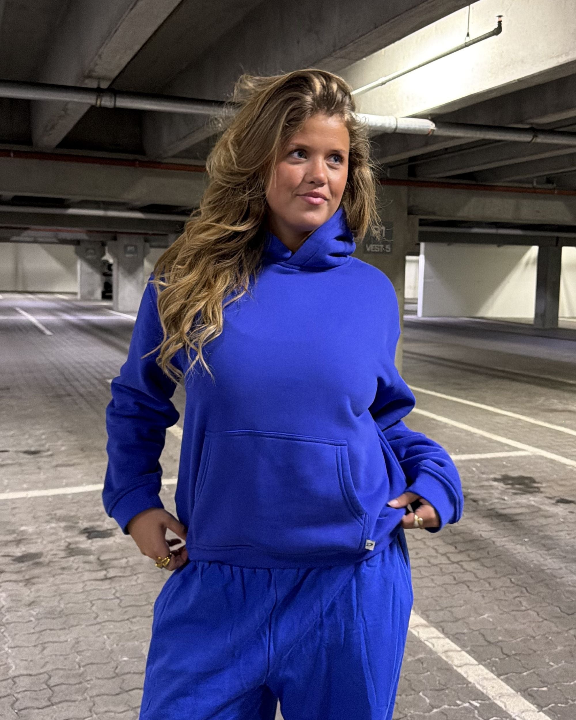 MACHO CAMO HOODIE - ROYAL BLUE - Dinvintageshop