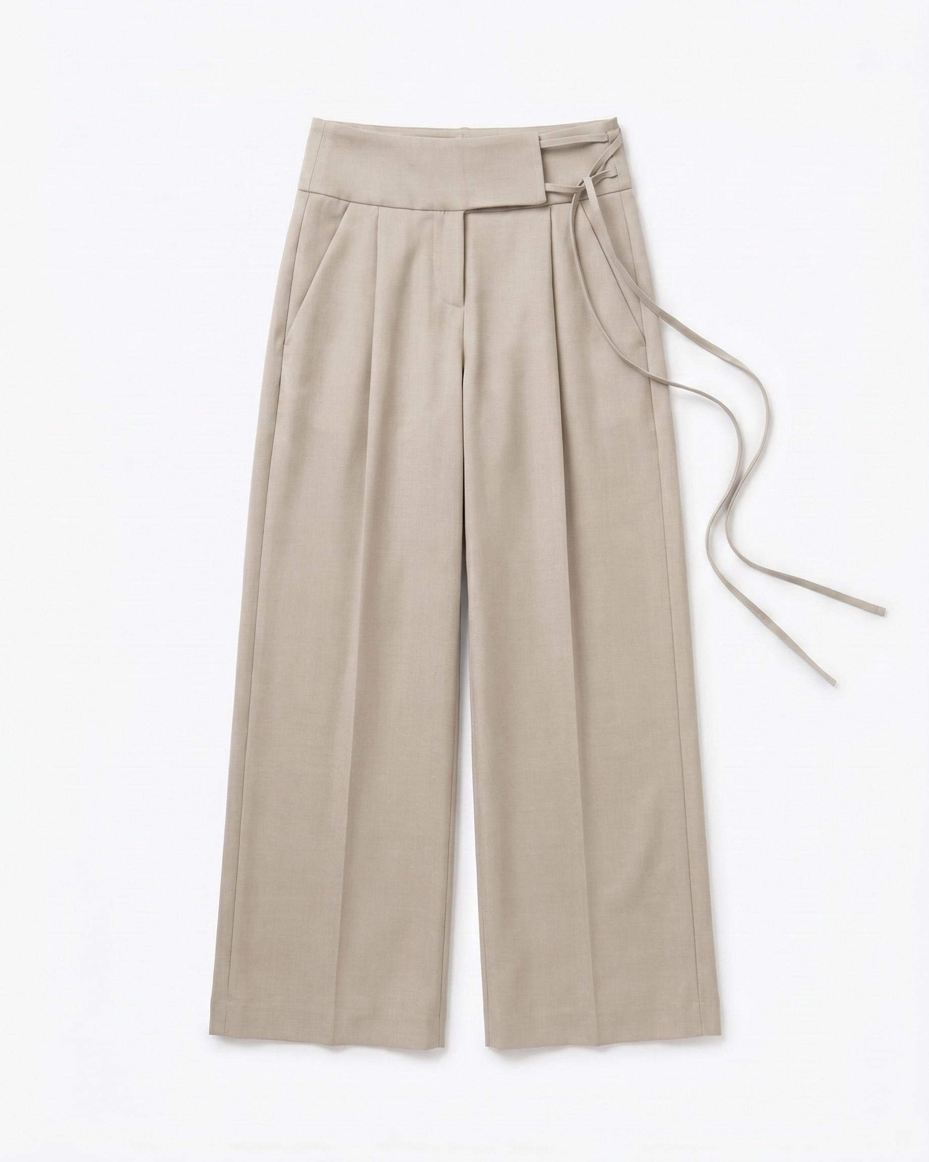 MAIA SUIT PANT - SAND - Dinvintageshop