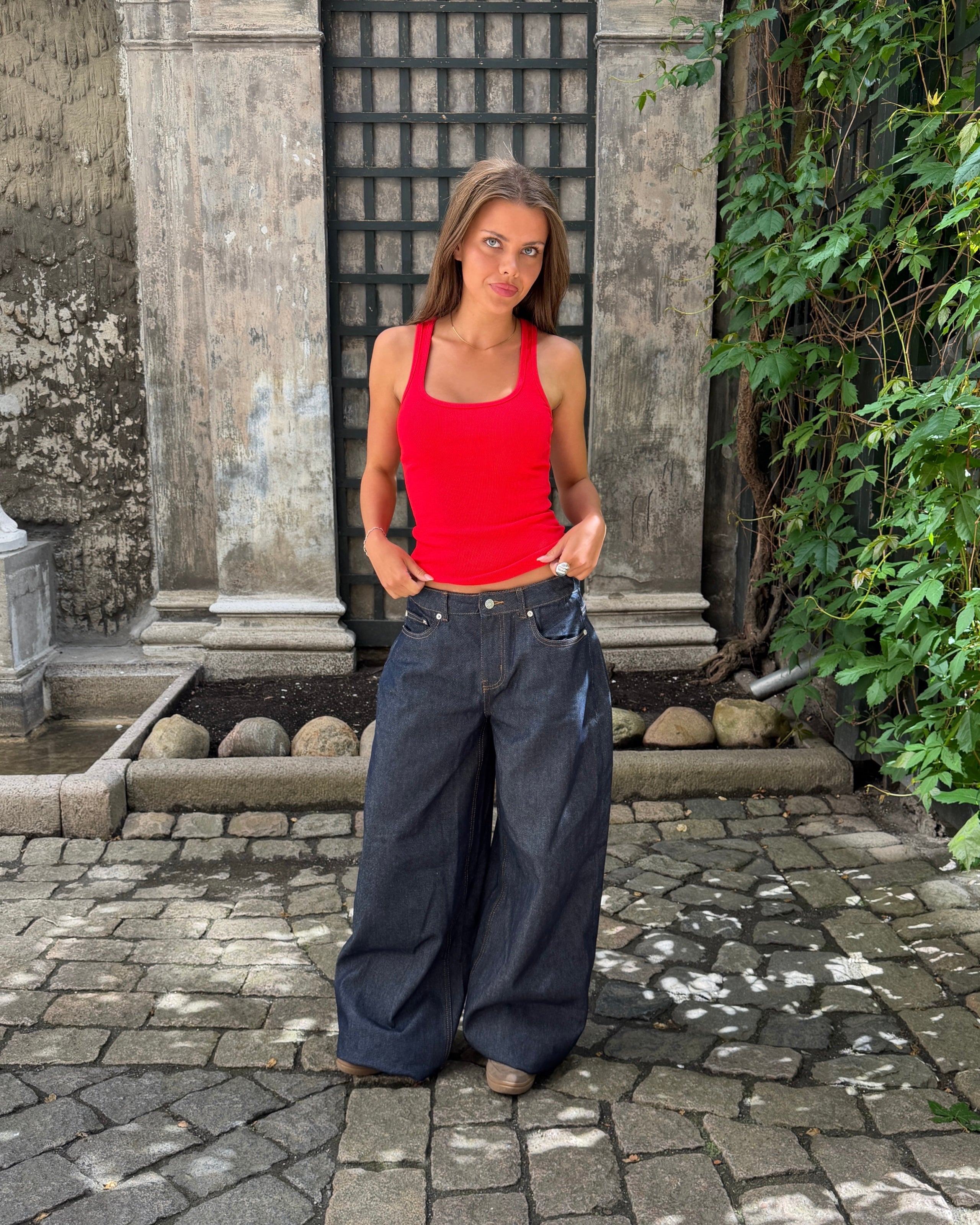MARIE BAGGY JEANS - SELVEDGE BLUE