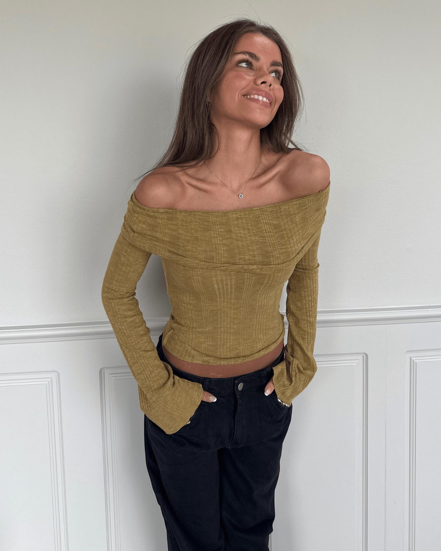 MELANIE TOP - MATCHA GREEN