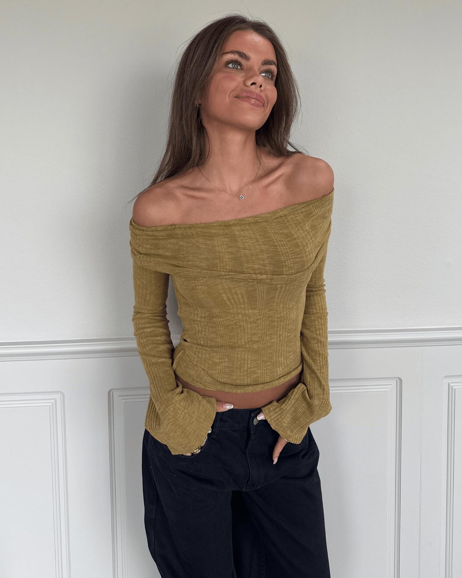 MELANIE TOP - MATCHA GREEN