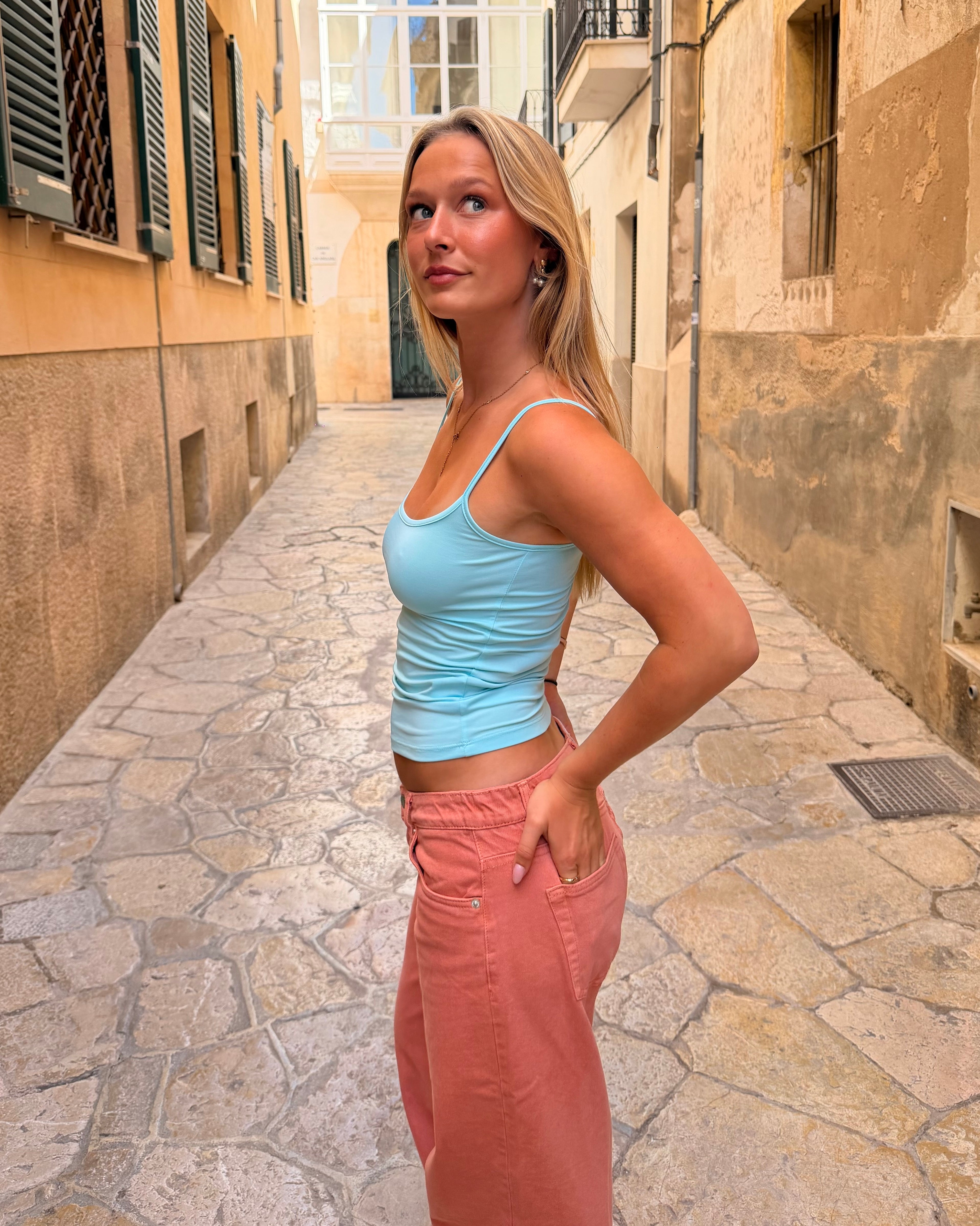 NANNA TANK TOP - LIGHT BLUE