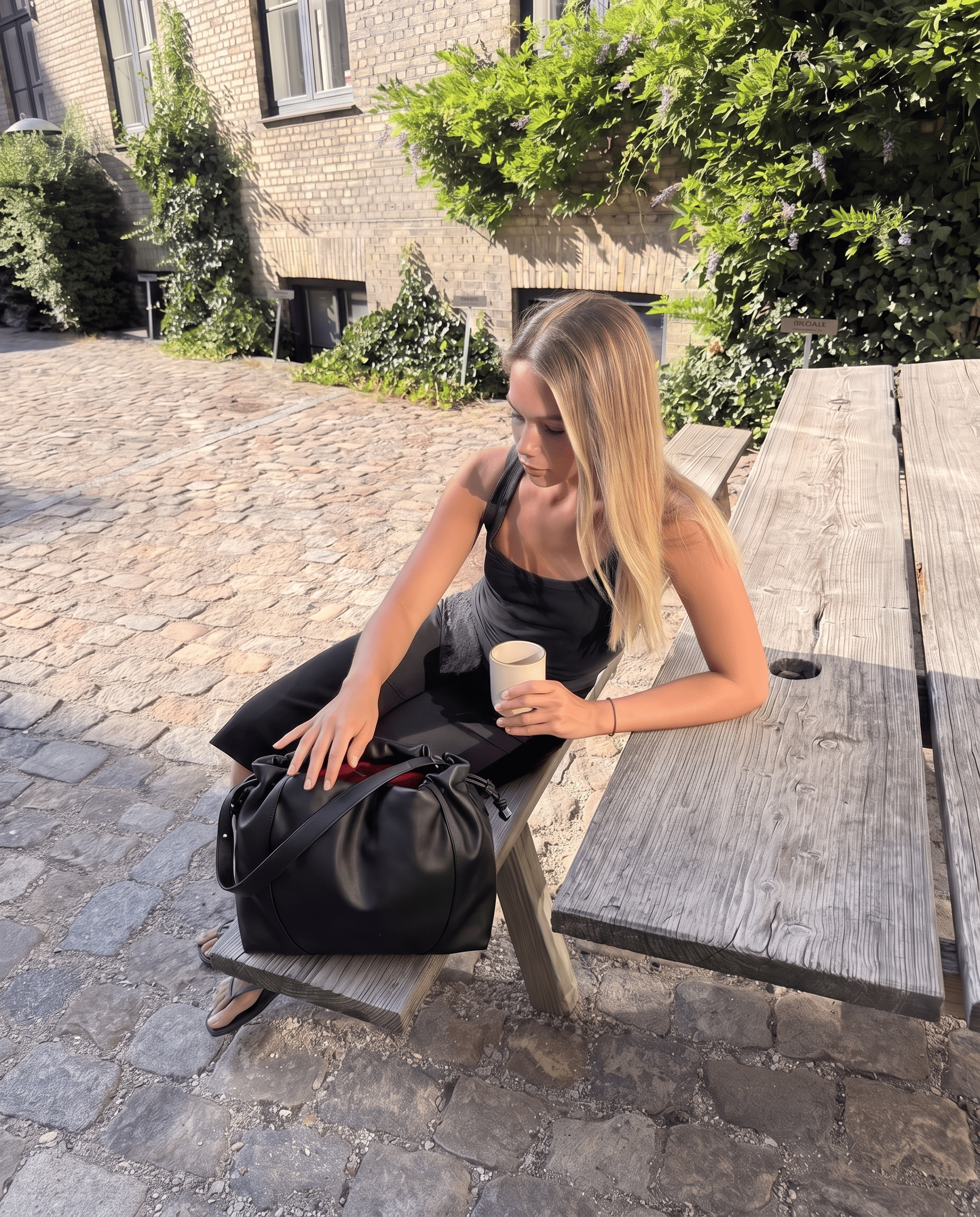 NAOMI BAG - BLACK - Dinvintageshop