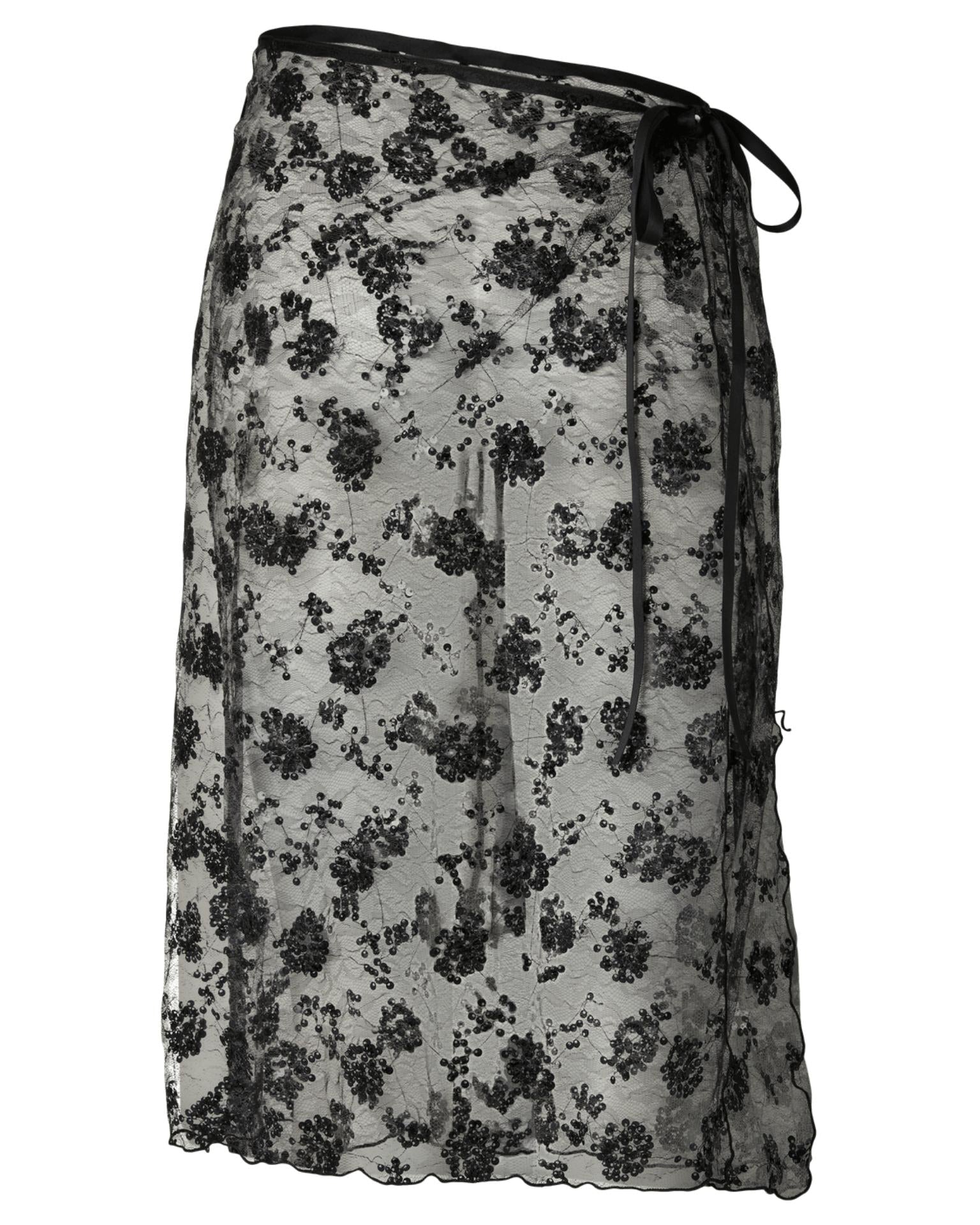 NATASJA LACE SARONG - BLACK