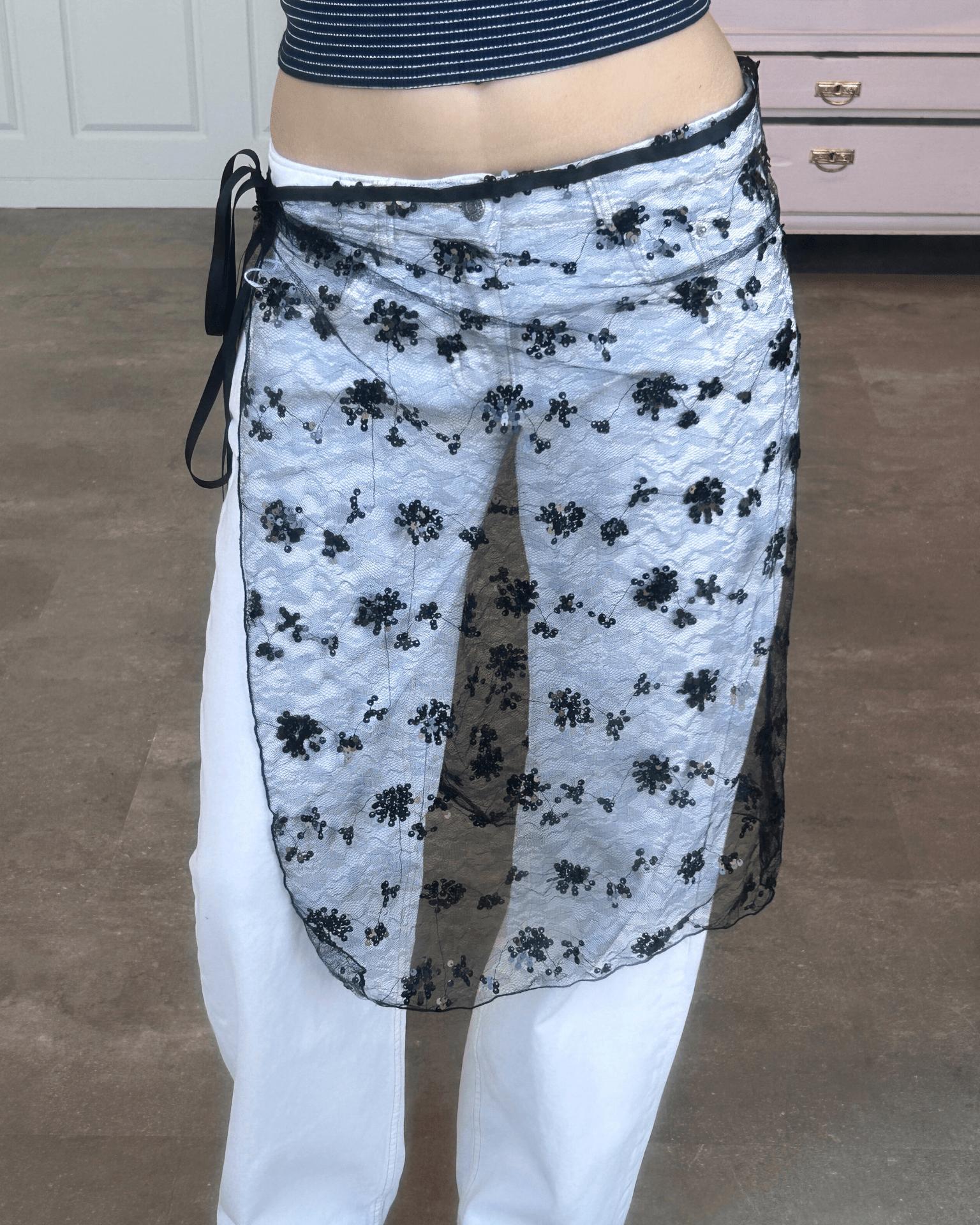 NATASJA LACE SARONG - BLACK