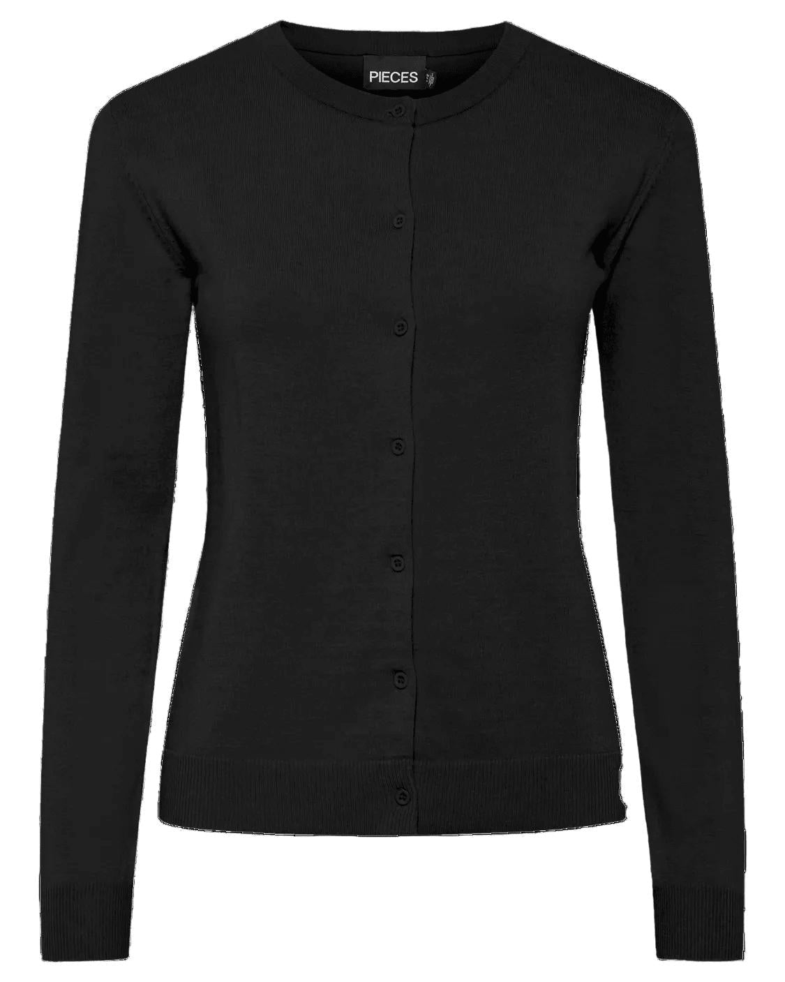 NORA KNIT CARDIGAN - BLACK