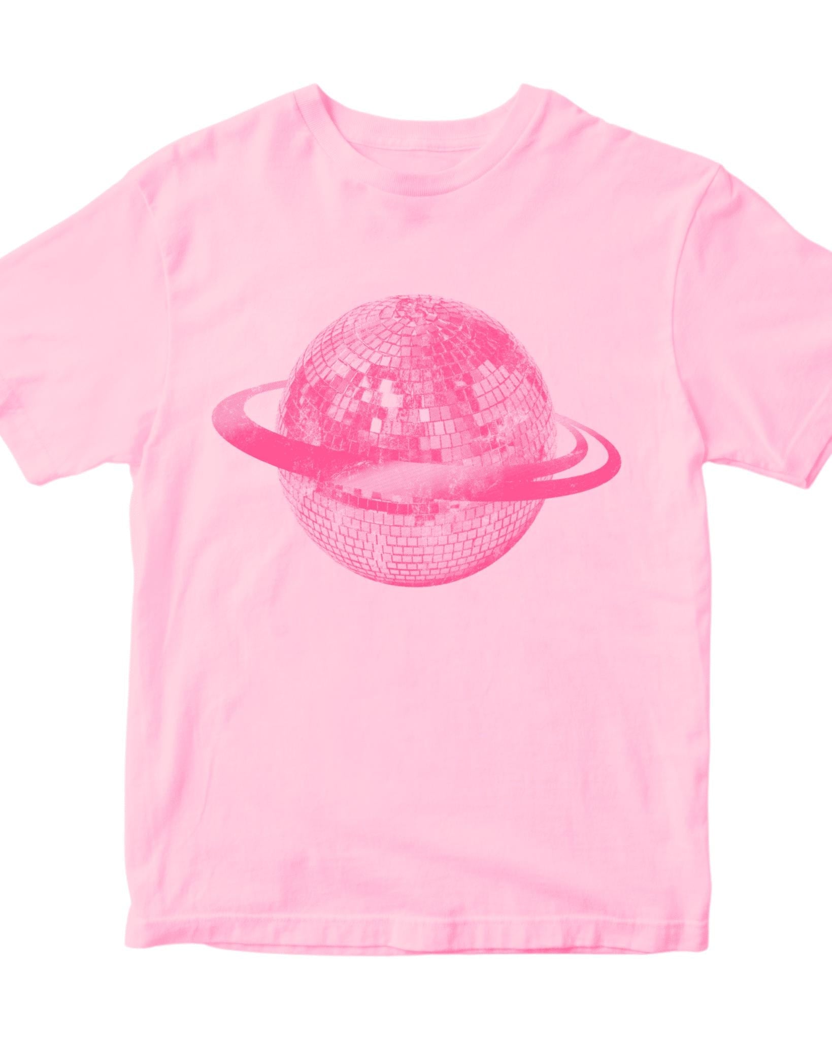 PLANET DISCO (pink), BABY TEE - LIGHT PINK