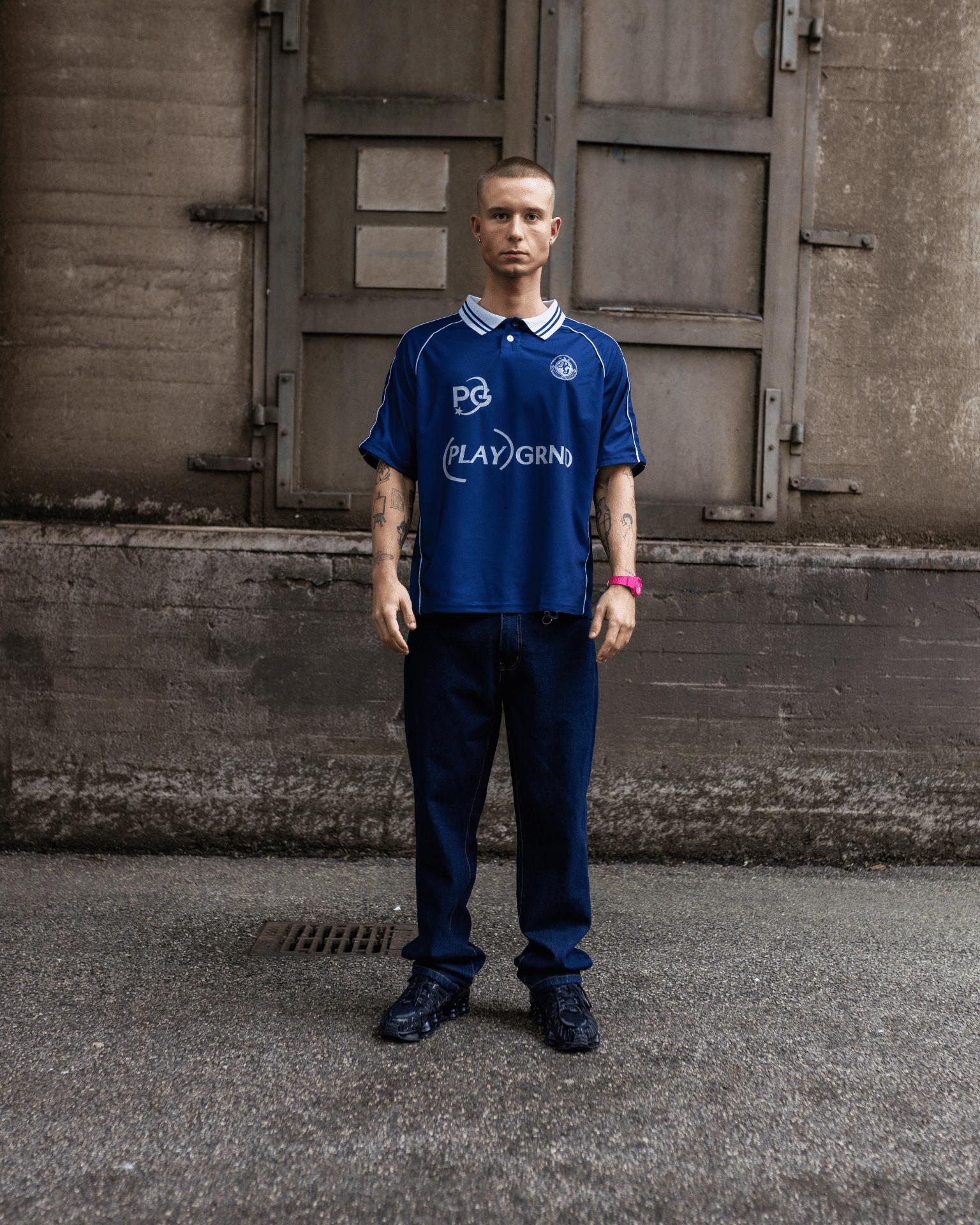 PLAYGRND FOOTBALL JERSEY - NAVY