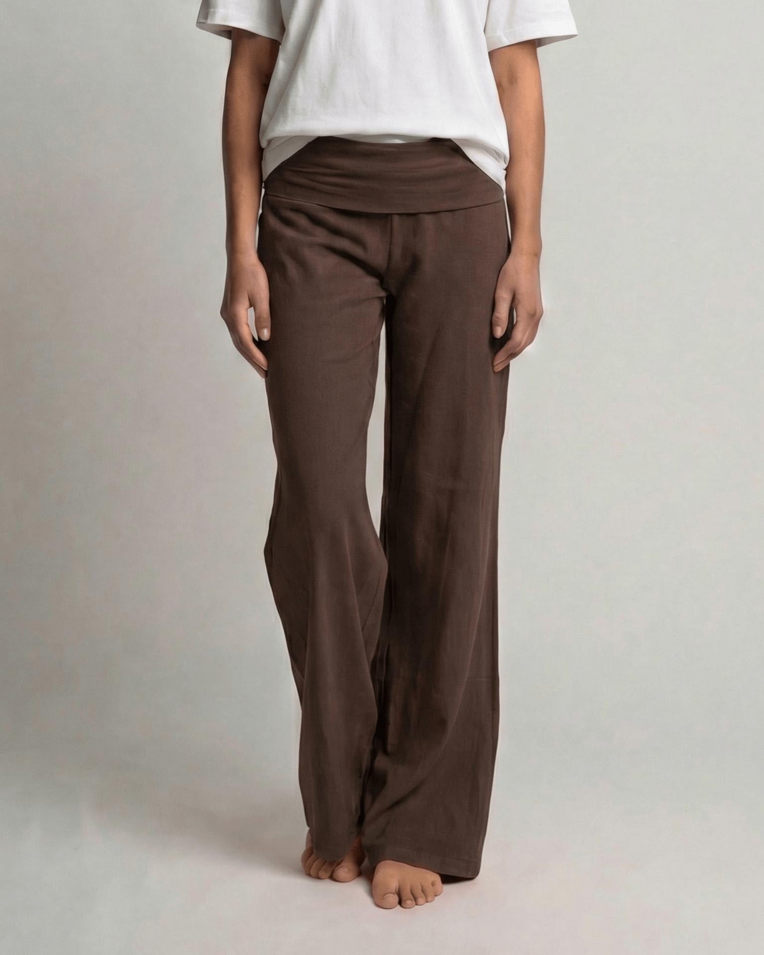 SASHA PANT - DARK BROWN