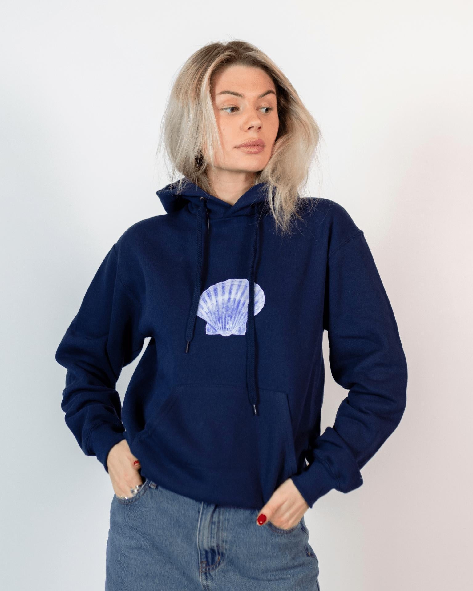 SHELLY (blue) HOODIE - NAVY