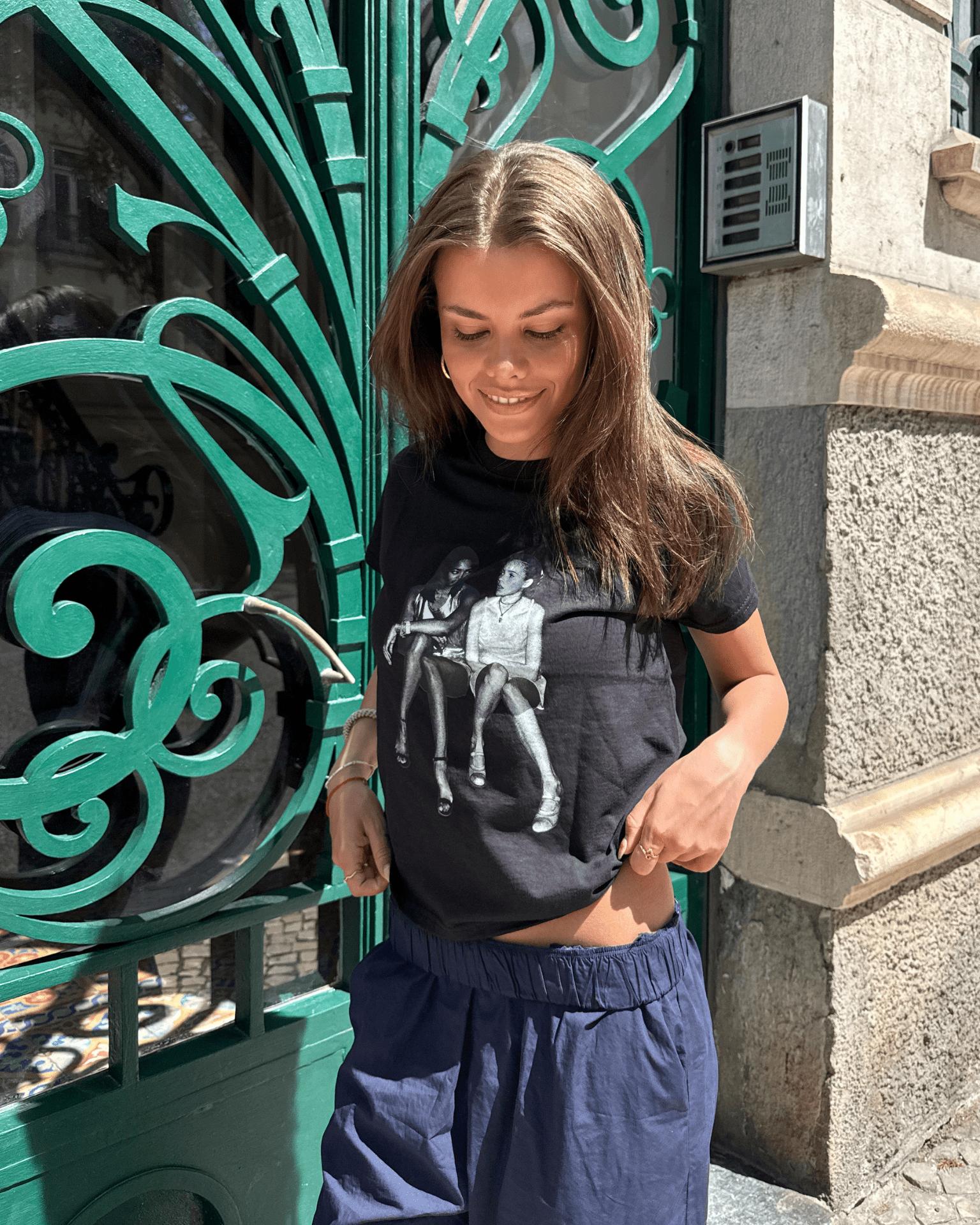 SUPERMODELS BABY TEE - BLACK