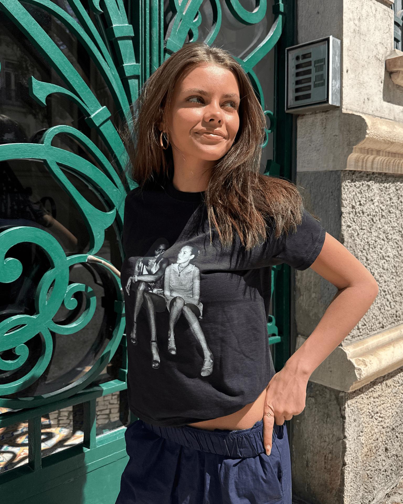 SUPERMODELS BABY TEE - BLACK