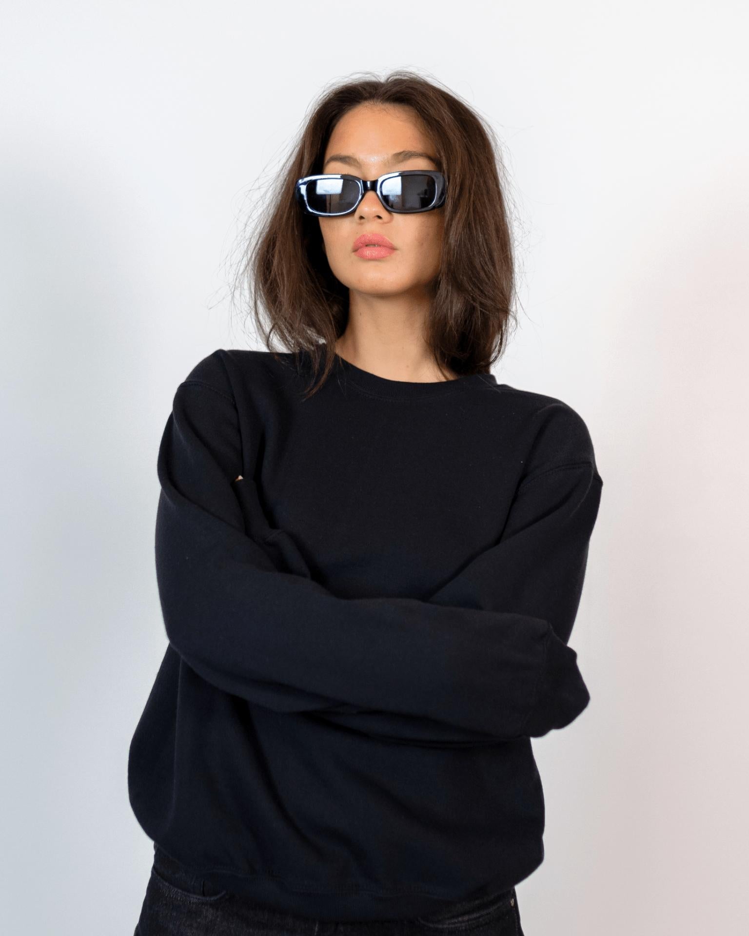 SUPERMODELS SWEAT (rygprint) - BLACK