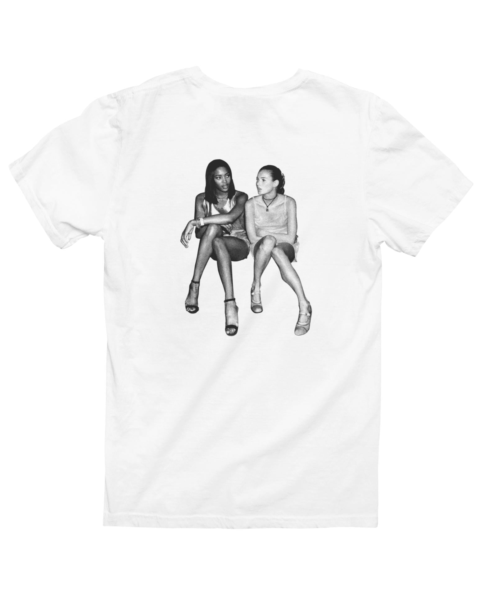 SUPERMODELS UNISEX T-SHIRT (rygprint) - WHITE
