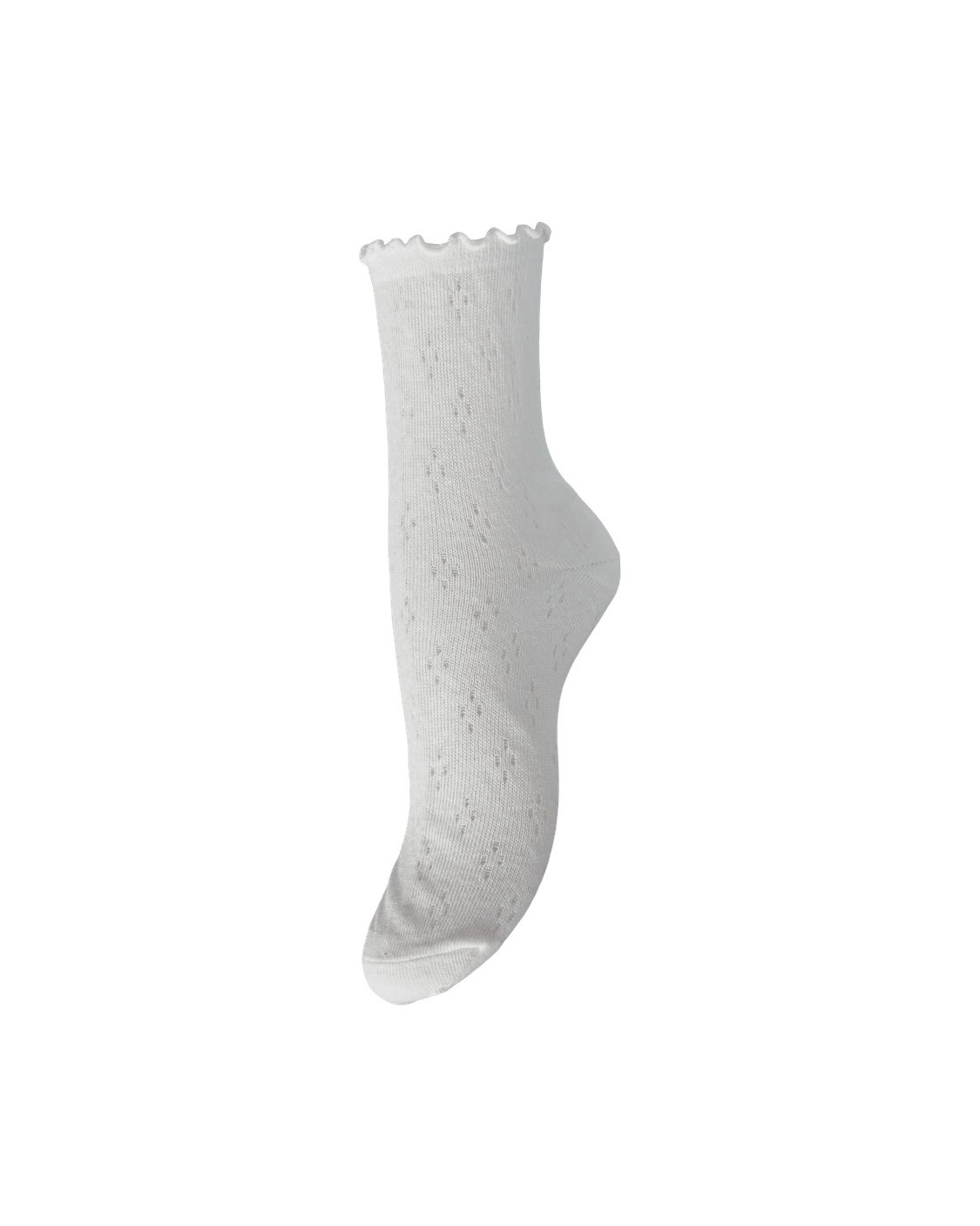 THERESE POINTELLE SOCKS - BRIGHT WHITE - Dinvintageshop