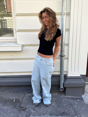 ALMA JEANS - LIGHT STRIPE (MIDWAIST)