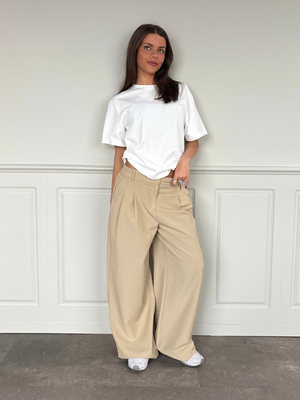 AIA BAGGY SUIT PANT - SAND