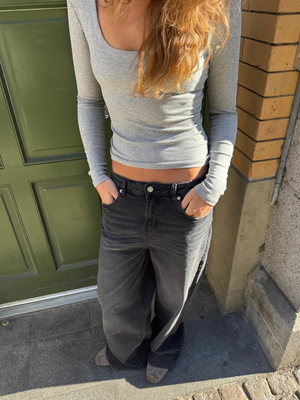 ALMA JEANS - DARK GREY (MIDWAIST)