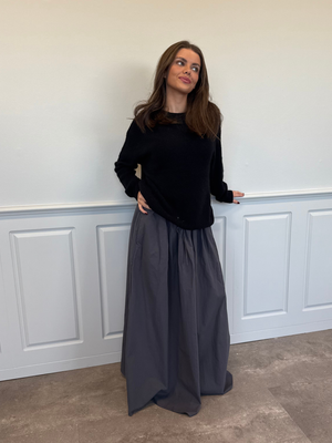 CARO MAXI SKIRT - DARK GREY