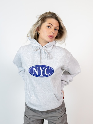 NYC HOODIE - GRÅ