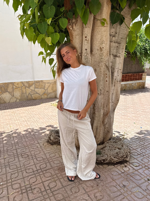 FLORA HØR-BUKSER - SAND