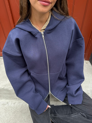 ASH SCUBA ZIP HOODIE - NAVY