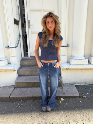 ALMA JEANS - DARK BLUE (MIDWAIST)