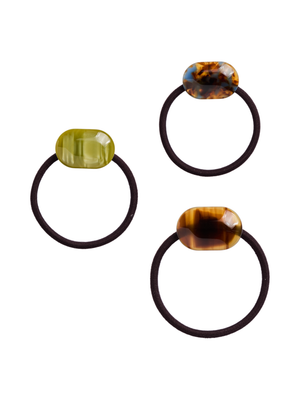 OMEGA HÅR ELASTIK (3-Pak) - Multi