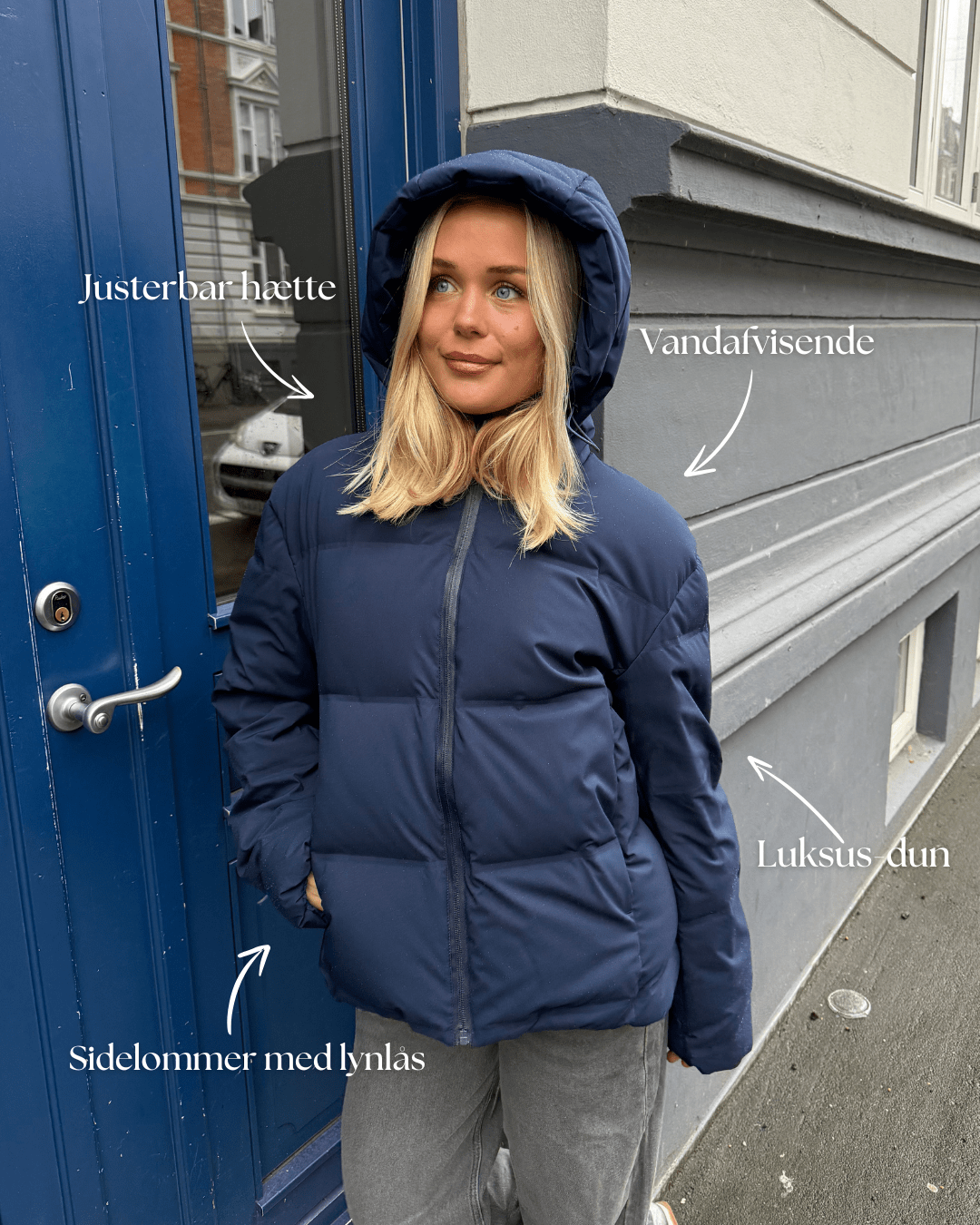 ISA DAUNENJACKE - MARINEBLAU