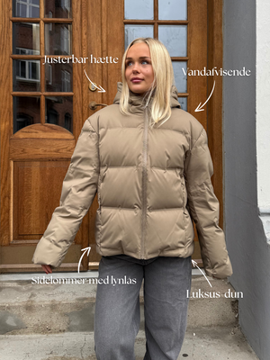 ISA DOWN JACKET - TAUPE