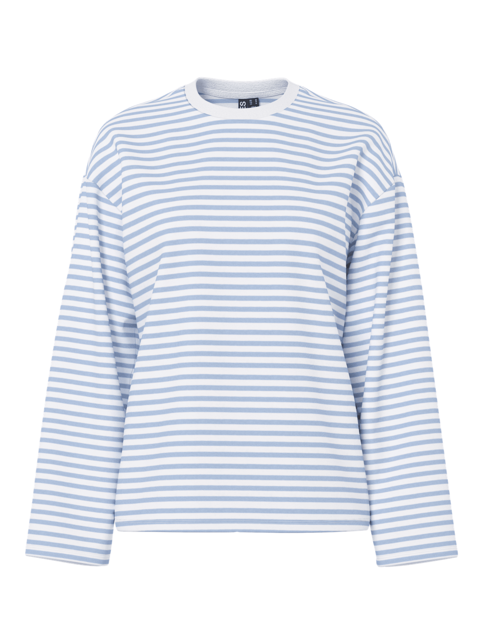 SADIE STRIPE TEE LS - CLOUD DANCER / CASHMERE BLUE