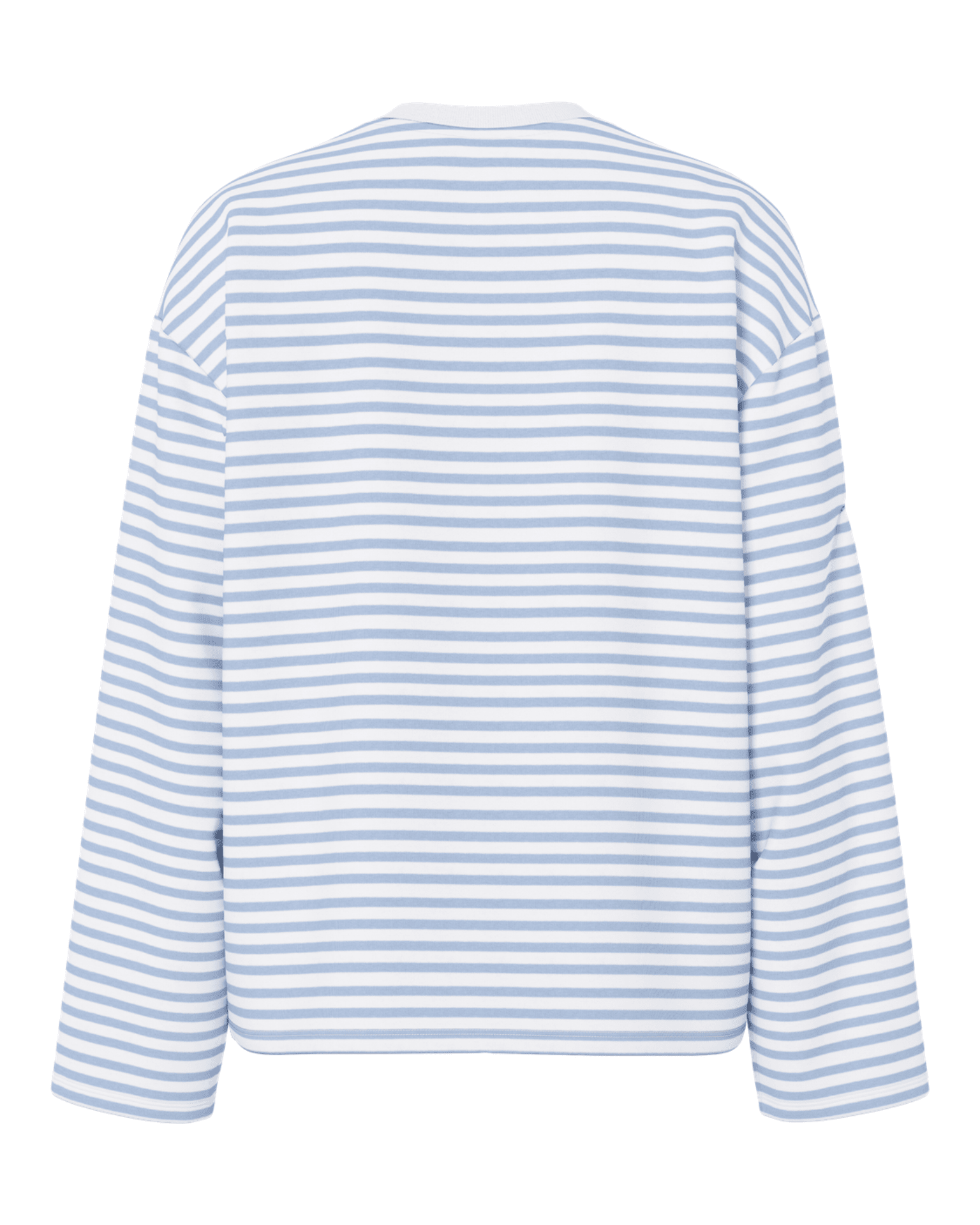 SADIE STRIPE TEE LS - CLOUD DANCER / CASHMERE BLUE
