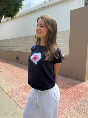 HAWAII (blå) BABY TEE - NAVY