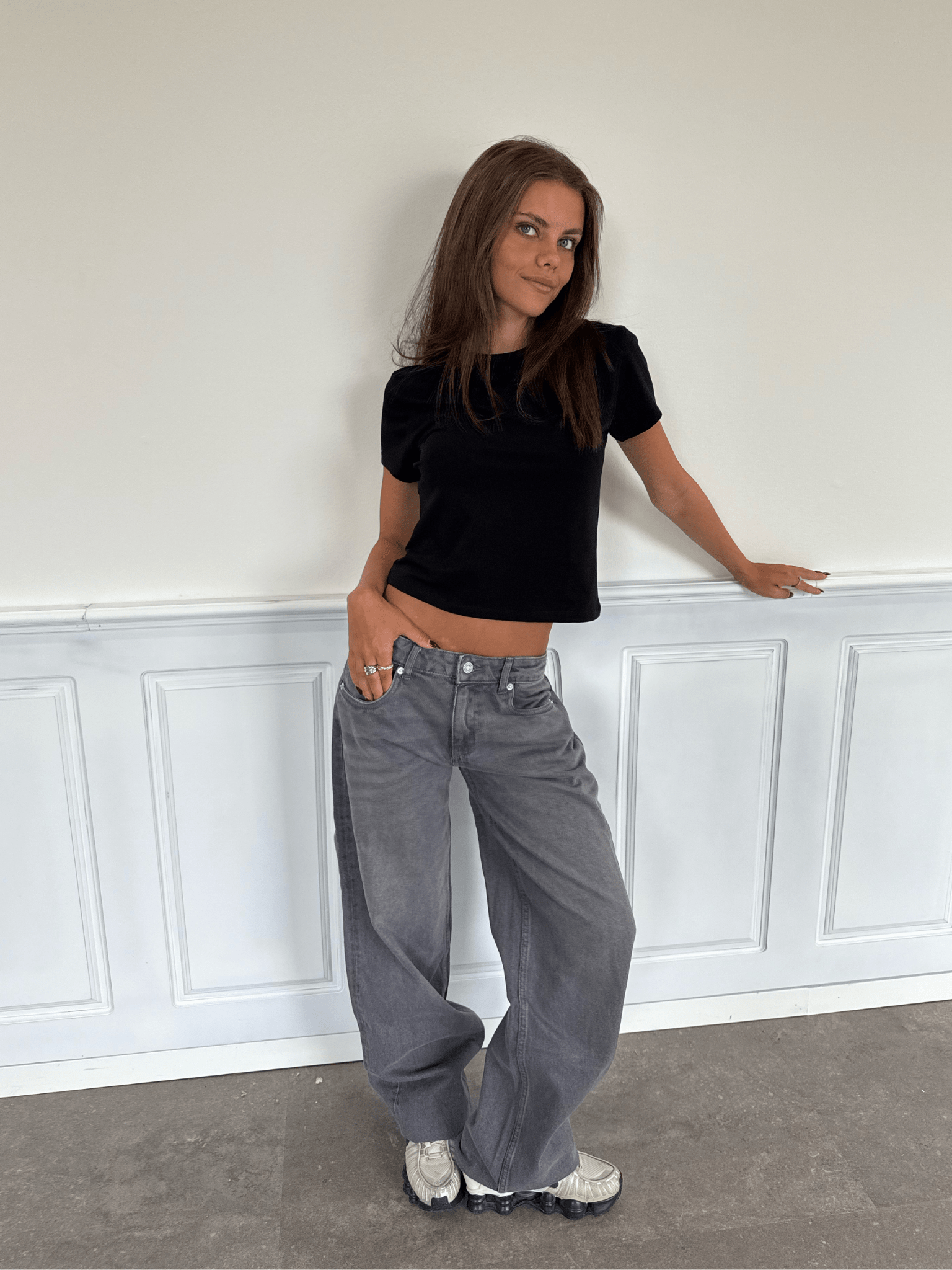 ESTHER JEANS - DUNKELGRAU