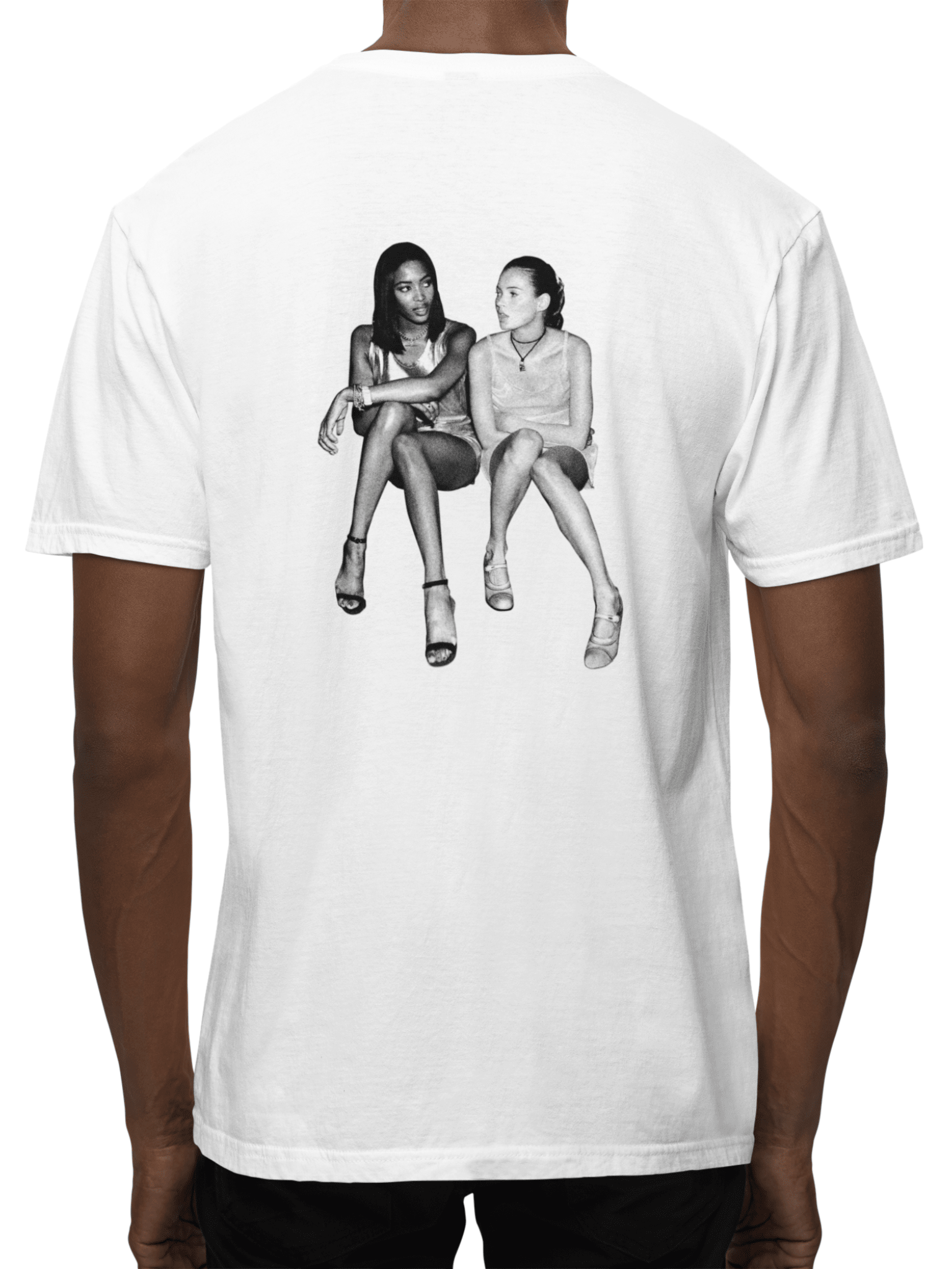 SUPERMODELS UNISEX T-SHIRT (rygprint) - HVID