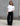 BELLA SUIT PANT - BLACK STRIPE