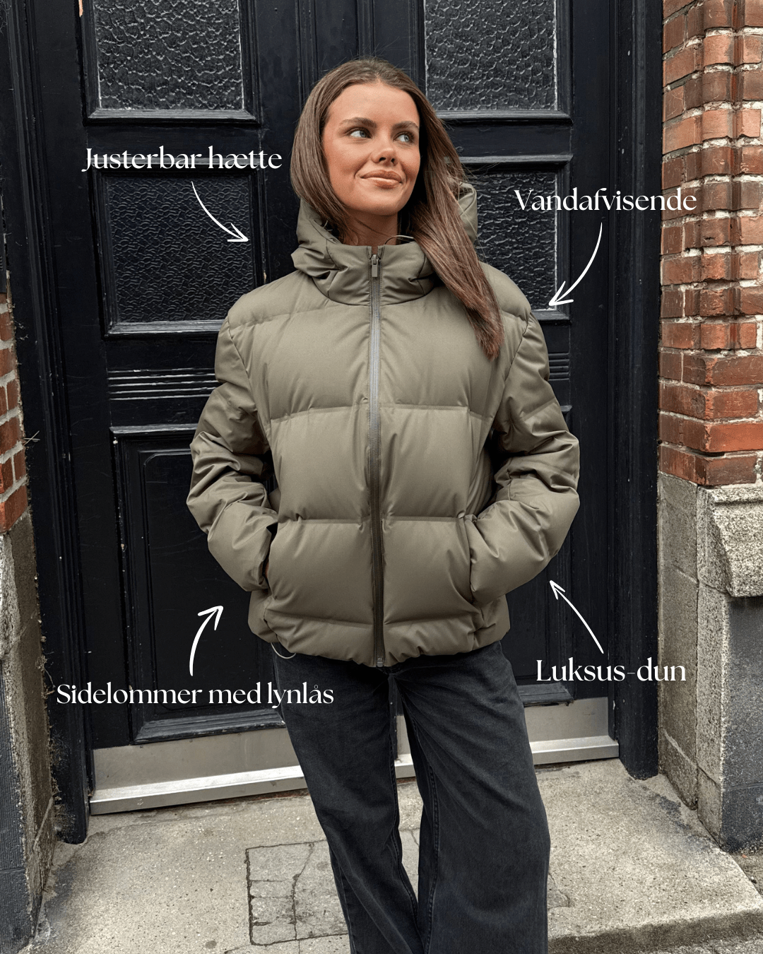 ISA DOWN JACKET - ARMY